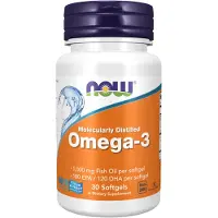 Now , Omega-3 Kaloöljy, 1000 mg, 30 pehmeäpilleriä (1 000 mg per pilleri)