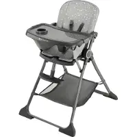 Kinderkraft Foldee Home Highchair Hopeinen