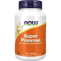 Now , Super Primrose, Illallisen Herneöljy, 1 300 mg, 60 Softgeli