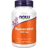 Now Foodsin Resveratrol, 200 mg, 120 kasvispakkausta