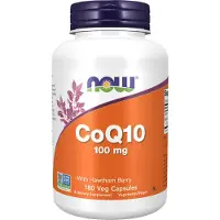 NOW,NOW Foods,NOW,NOW Foods CoQ10 ja valkopyökki, 100 mg - 180 kapselia