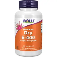 Now , Kasvissyöntiin soveltuva kuiva E-400, 268 mg (400 IU), 100 kasvis kapseli