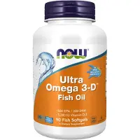 Now Ultra Omega 3-D ja D3-vitamiini - 90 kapselia