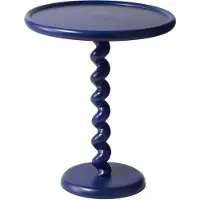 Pols Potten Side Table Twister - Blue - Ø46X H56CM