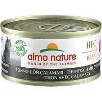 Almo nature 24 x 70 g HFC Natural tonnikala & kalamari hyytelössä kissanruoka