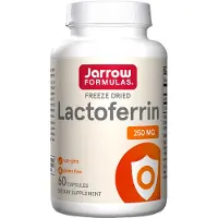 Jarrow Formulas , Laktoferrini, Jäädytetty, 250 mg, 60 kapselia