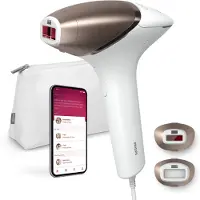 Philips Lumea Prestige Lumea IPL 8000 Series BRI945/00 IPL-ihokarvanpoistolaite, jossa SenseIQ-tekniikka, IPL-valoimpulssi, Vaaleanpunainen, Valkoi...