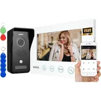 Eura Video Intercom Gamma+ valkoinen näyttö Wi-fi-yhteydellä