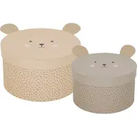 Jabadabado Storage Box Teddy - Beige - ONE SIZE