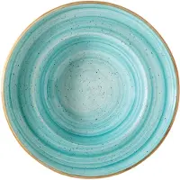 Bonna Aura Aqua Syvä Lautanen 27 Cm - Syvät lautaset Posliini Turkoosi - AAQGRM27CK