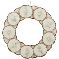 House Doctor Rosette Wreath Ø34 Cm Off-white - Joulukoristeet Puuvilla Luonnonvalkoinen - 202742022