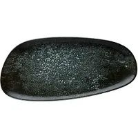 Bonna Cosmos Vati 36 Cm - Ruokalautaset Posliini Musta - COSBLVAO36DT