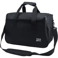 CabinFly Economy 40x30x20 cm käsimatkatavaralaukku Ryanair ja Wizzair, 24 l, musta, Size OS
