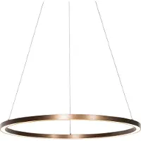 QAZQA Riippuvalaisin pronssi 80 cm sis. LED 3-vaihe himmennettävä - Girello