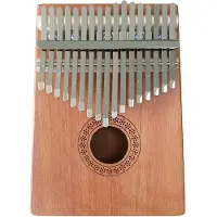 Intirilife Kalimba thumb-piano mahonkipuusta
