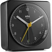 Braun BC 03 B analoginen kvartsiherätyskello - musta