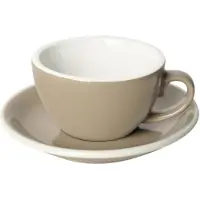 Loveramics Cappuccino kuppi ja lautanen Egg Taupe, 200 ml