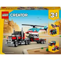 LEGO Blokvogn Med Helikopter 31146 - Multi/patterned - ONE SIZE