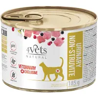4vets 6x 185g Natural Cat Urinary kissanruoka märkä