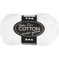 Creativ Company Puuvillalanka - - Cotton Maxi - 80-85 m - 50 g - Valkoinen