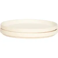 Frama Otto Lautaset 2-pakkaus Ø25 Cm - Ruokalautaset Kivitavara Natural - 5021