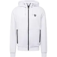 Emporio Armani for man. 8NPM20_PJ4EZ White zip-up sweatshirt (L), Casual, Polyester, Long sleeve