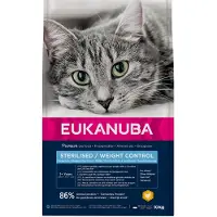 Eukanuba - Cat Adult Sterilised/Weight Control Black 10 kg - Kissat - Kissanruoka - Kuivaruoka