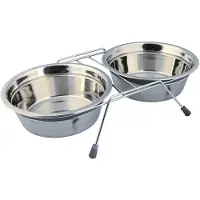 Trixie - Eat on Feet -ruokapatukka, helisemätön, 2 x 1,5 l/ø 21 cm - Kissat - Ruokailupaikat ja juoma-automaatit - Ruokabaari ja telineet
