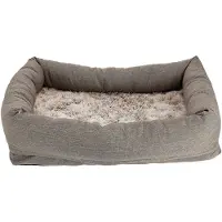 Dogman Classy Memory Foam koiran sänky, beige - 74x46 cm
