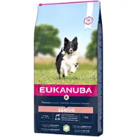 Eukanuba Senior S/M täysrehu vanhoille koirille lammasta ja riisiä, 12 kg