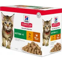Hill's Pet Nutrition Feline Kitten Multipack Poultry - sachet 12x85g