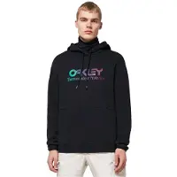 Oakley Apparel Men's Rider Long 2.0 Hoodie Black/White Pitkähihaiset paidat XS