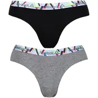 Reebok Panties 2 Units Musta,Harmaa L Nainen