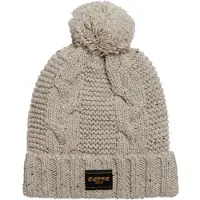 Superdry Cable Beanie Beige Mies