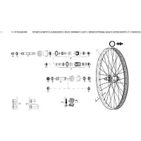 Zipp D-light J-bend External Pinna 3 Yksiköt