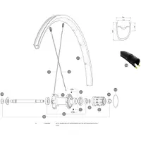 Mavic Aksium Elite Ust/ksyrium Ust Takaoikeat Pinnat 10 Yksiköt