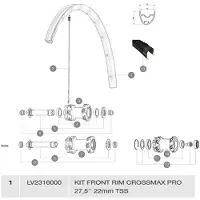Mavic Crossmax Pro Tubeless Etupyörä
