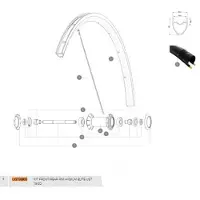 Mavic Aksium Elite Ust 19/20 Vanteet