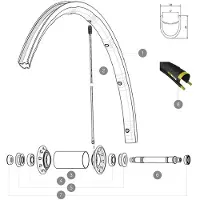 Mavic Ksyrium Pro Exalith 17c Etupyörä