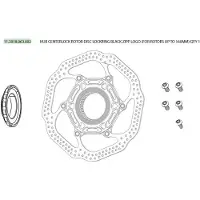 Sram Hub Centerlock Rotor Disc Lockring Up To 160 Mm Closure Musta