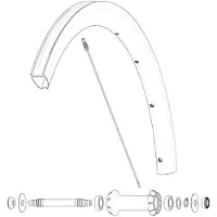 Mavic Kit 9 Front Cosmic Slr 40 Rb Pinnat