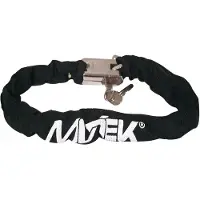 Mvtek Cemented Cable Chain Lock Musta 5.5 x 1200 mm