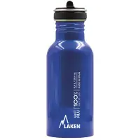 Laken Basic Flow Cap alumiininen juomapullo 0,6L, sininen 0,6L Sininen metallihohto