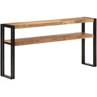 vidaXL Konsolipöytä 150x30x75 cm täysi akaasiapuu