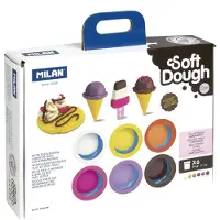 Milan 64245 Plasticine Molds 59g Monivärinen