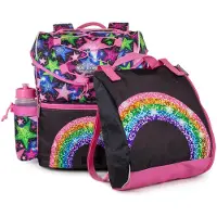Jeva Koulureppu - Keskitaso - Shimmer Rainbow - - OneSize - Koulureput