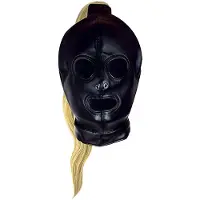 Shots XTREME - Huppu poninhännällä, bdsm, bondage, laadukas, vaalea, keinonahkainen, syntinen