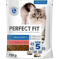 Perfect Fit 6x 750g Indoor 1+ Rich in Beef Kuivamuona Kissanruoka