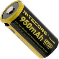 Nitecore NL169R, 16340 USB-C rechargeable Li-ion battery, 950 mAh