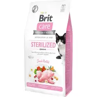 Brit Care Cat GF Sterilized Sensitive -kuivaruoka steriloiduille ja herkkävatsaisille kissoille, 7 kg